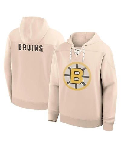Fanatics Men's Cream Boston Bruins Vintage Hoodie