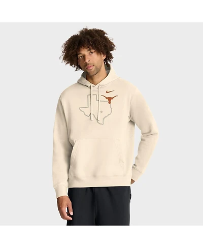 Nike Men's Cream Texas Longhorns Campus Shadow Hoodie