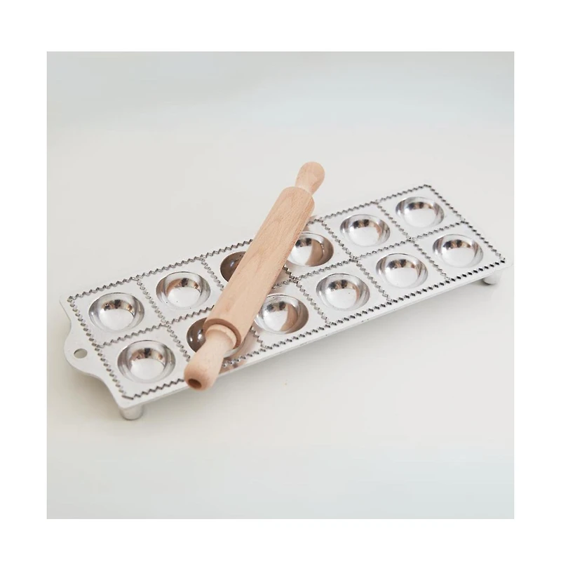 Verve Culture Ravioli Mold with rolling pin
