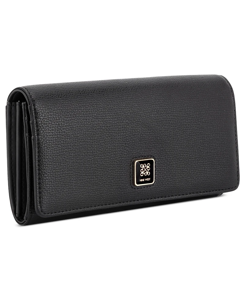 Nine West Lockup 9S Zip Around Wristlet