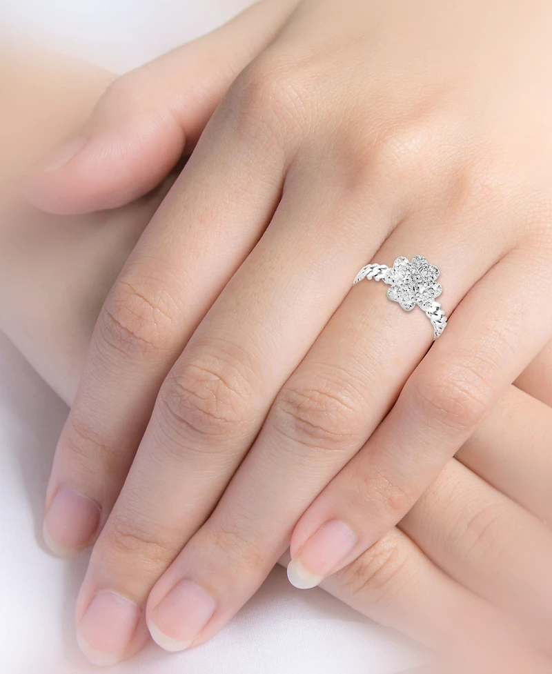 Macy's White Baguette Diamond Ring (1/4 ct. t.w.) in 10k White Gold