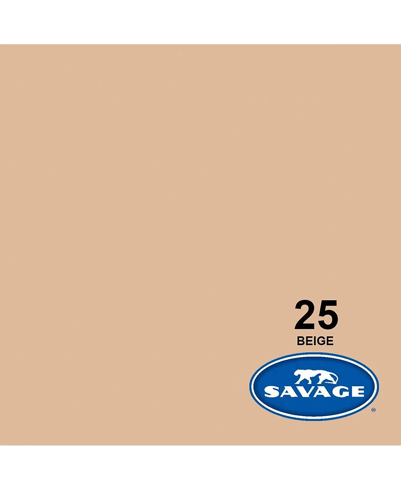 Savage Widetone Seamless Background Paper, 86" x 36' - Beige, 2-Pack