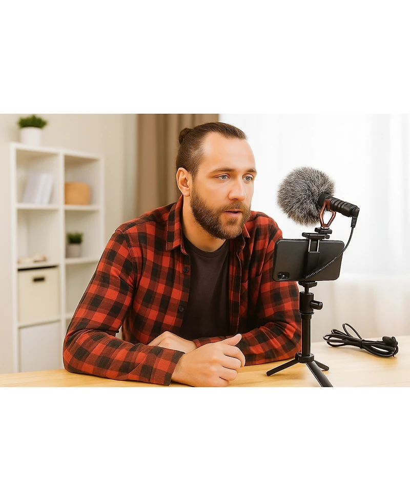 3p Experts Shotgun Mic – Universal Smartphone & Camera Microphone Kit For Phone