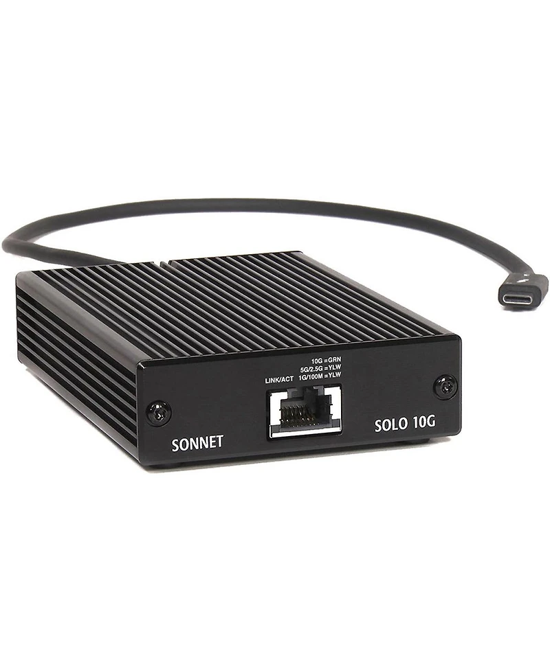 Sonnet Solo 10G Thunderbolt 3 to 10 Gigabit Ethernet Adapter with Nbase-t Support