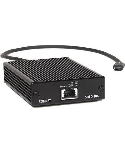 Sonnet Solo 10G Thunderbolt 3 to 10 Gigabit Ethernet Adapter with Nbase-t Support
