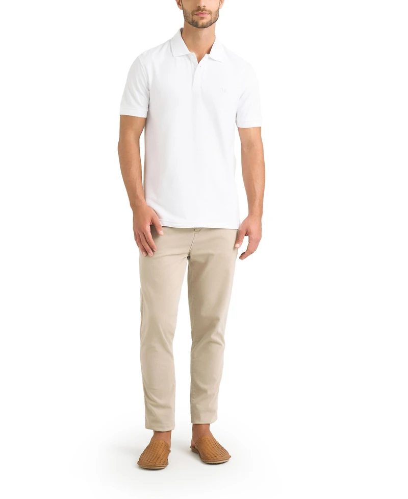 Velez Men's semi-fit polo shirt with jacquard detail