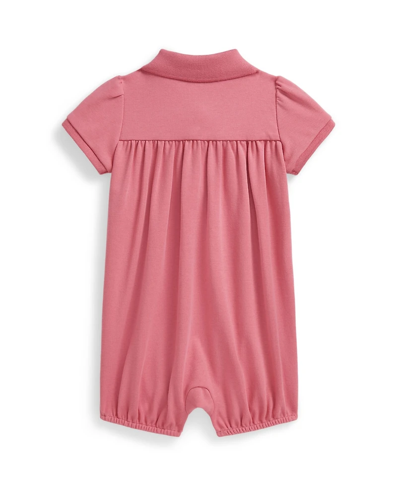 Polo Ralph Lauren Baby Girls' Short-Sleeve Bubble Shortall
