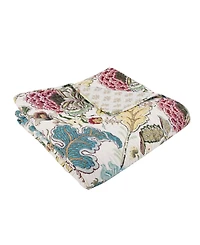 Levtex Angelica Spring Jacobean Floral Quilted Throw, 50" x 60"