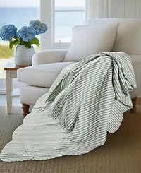Levtex Martha Stripe Reversible Quilted Throw, 50" x 60"