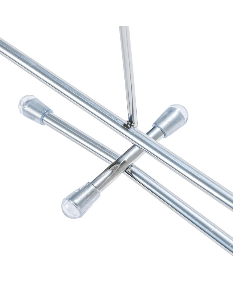 Household Essentials Metal Shelf Organizers for Closet Organization, Silver