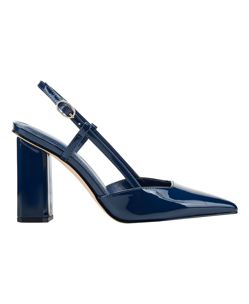 Marc Fisher Women's Dian High Block Heel Slingback Pumps