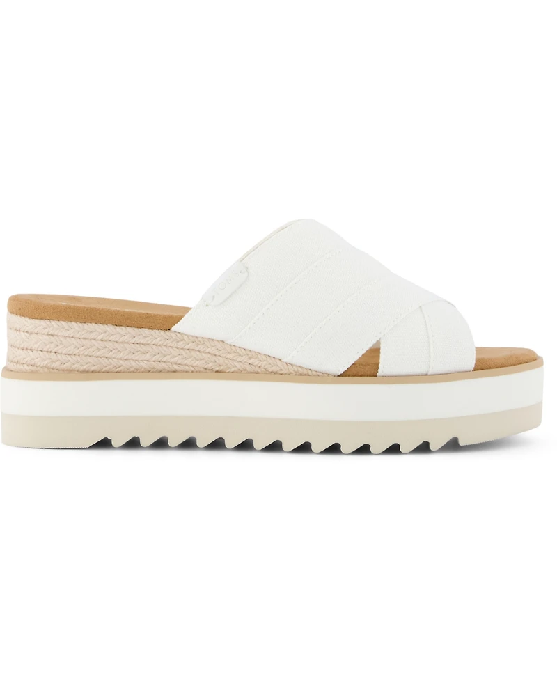 Toms Women's Diana Crossover Mule Wedge Sandal