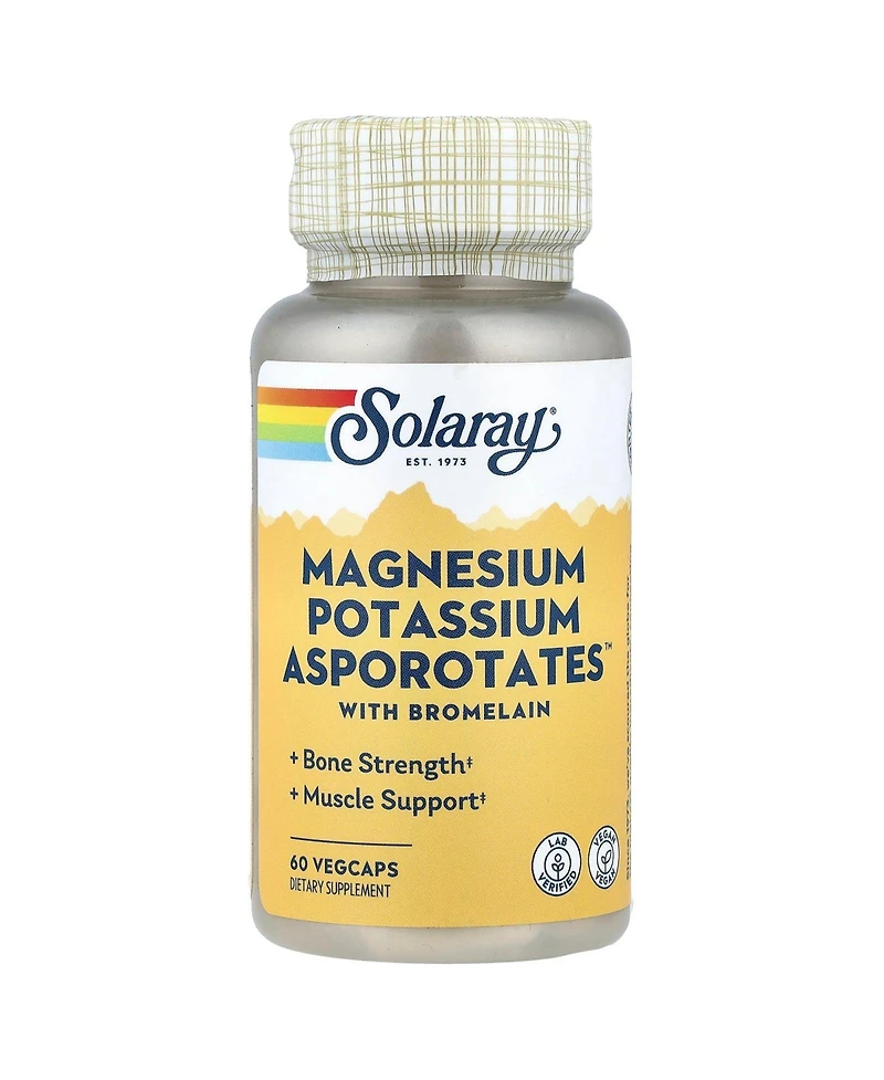 Solaray Magnesium Potassium Asporotates with Bromelain
