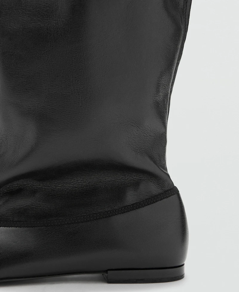 Mango Women's Wide-Leg Boots