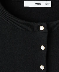 Mango Women's Knitted Button Cardigan