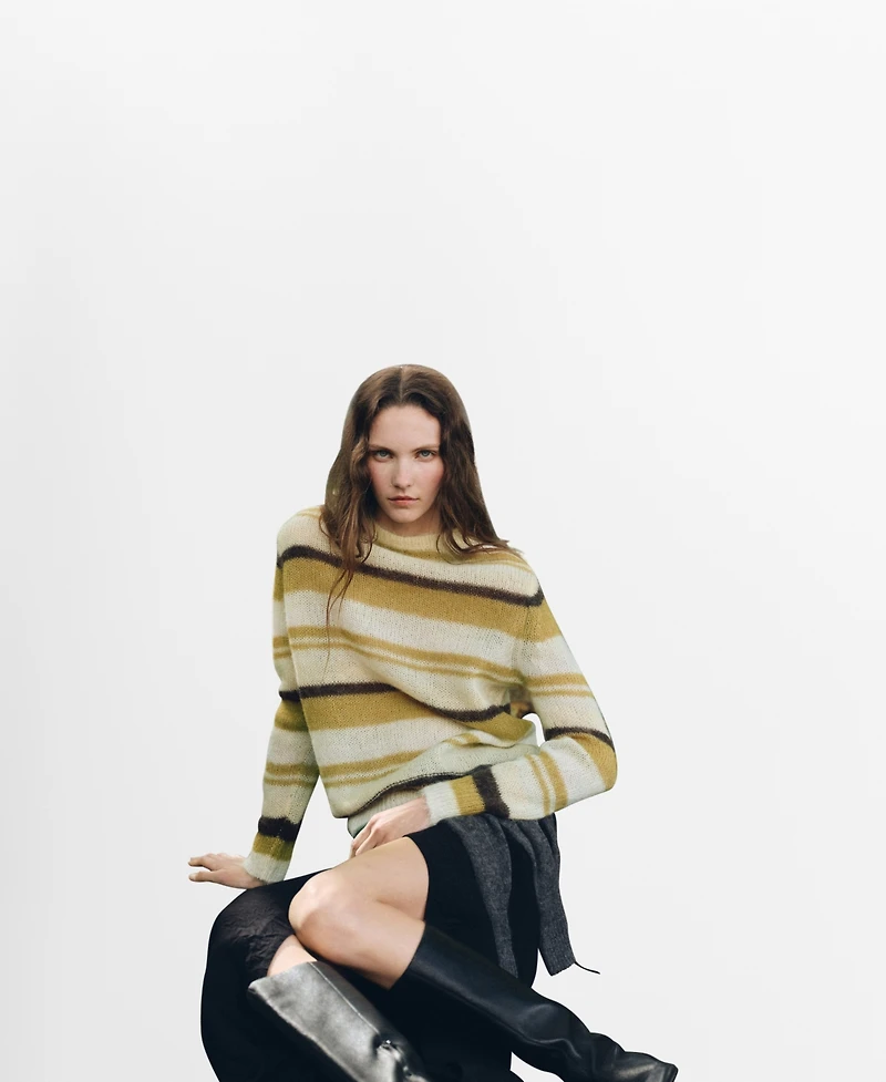 Mango Women's Semi-Transparent Alpaca Sweater