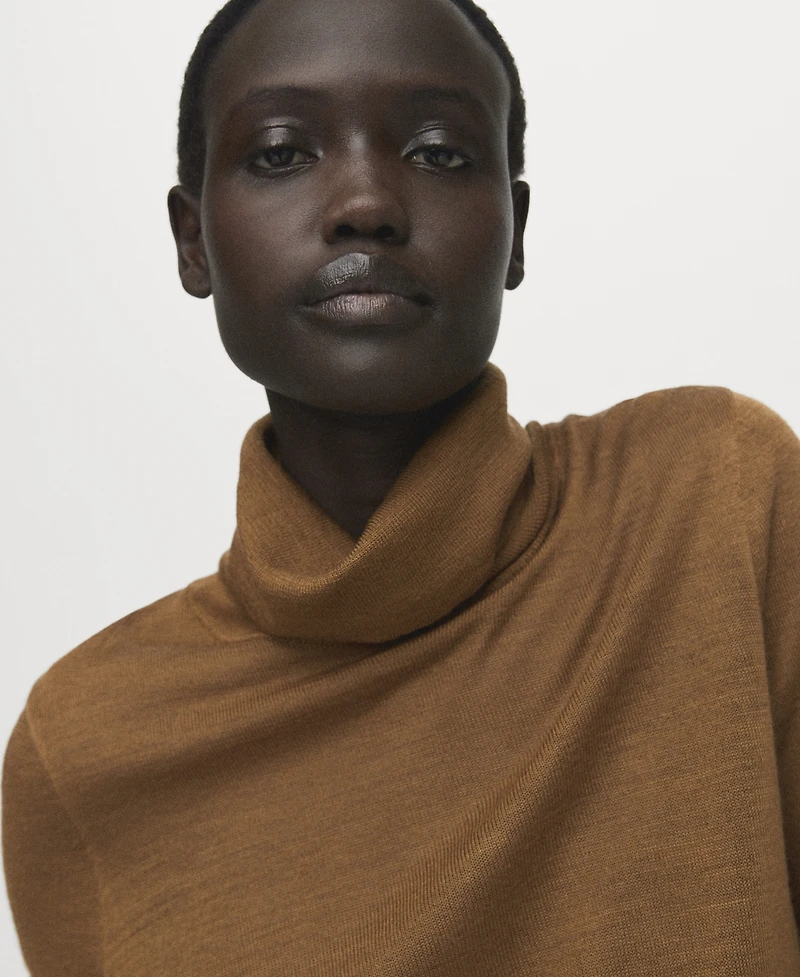 Mango Women's Wool-Blend Turtleneck Sweater