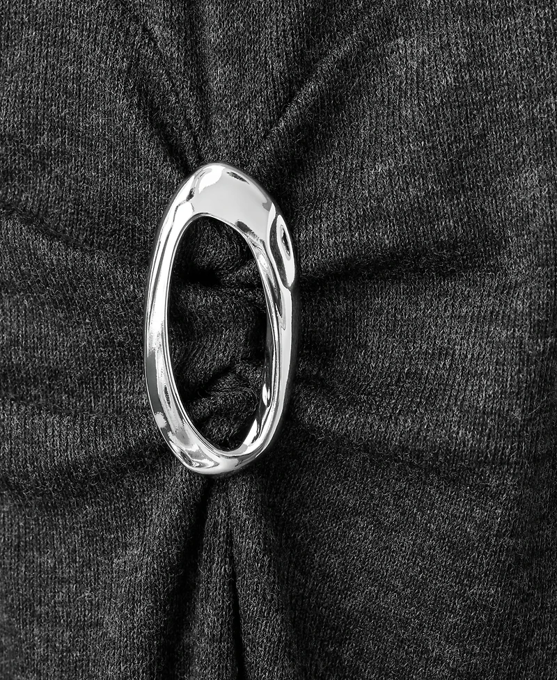 Mango Women's Ring Detail Ruched Dress