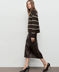 Mango Women's Knit Striped Sweater