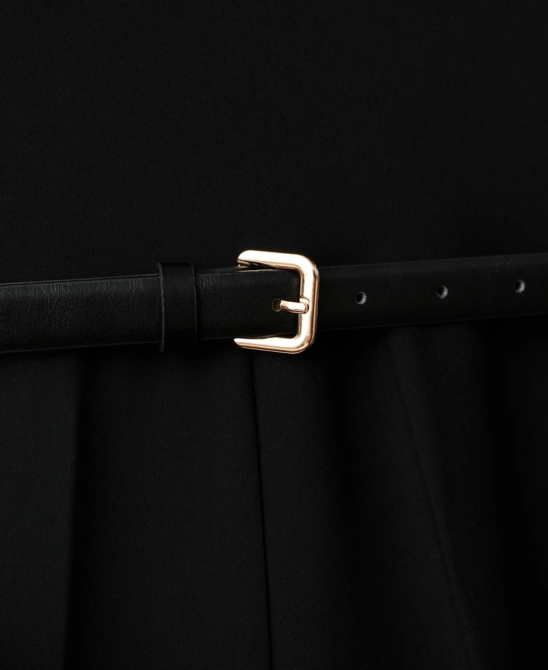 Mango Women's Draped Neck And Belt Jumpsuit