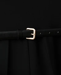 Mango Women's Draped Neck And Belt Jumpsuit