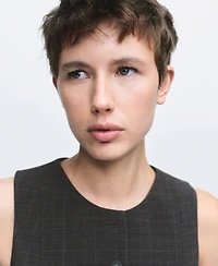 Mango Women's Check Suit Waistcoat