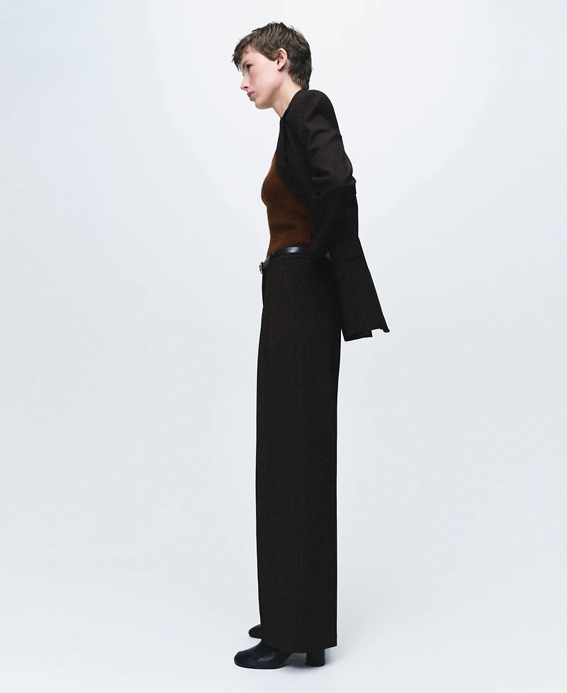 Mango Women's Knitted Studs Top