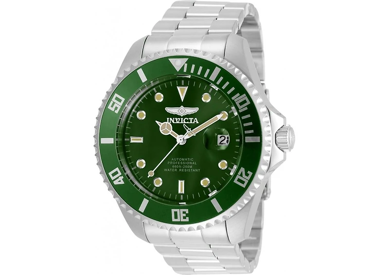 Invicta Men's 35719 Pro Diver Automatic 3 Hand Green Dial Watch