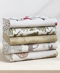 Linery & Co. Ultra-Soft Turkish Cotton Flannel Lodge Print Sheet Set