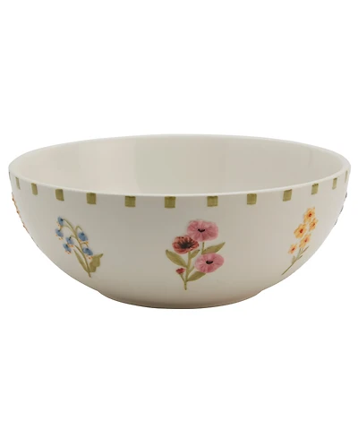 Haven 10.5" Spring Floral Serving Bowl