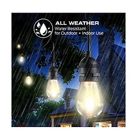 Monster Cable 24 ft Sound Reactive Smart Multi-Color Outdoor String Light