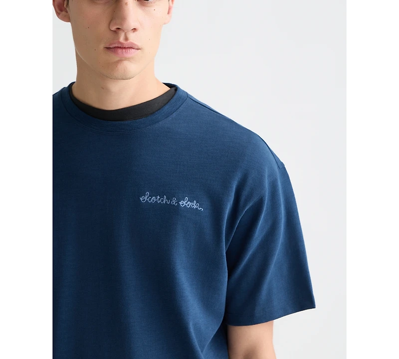 Scotch & Soda Men's Chest Artwork Regular-Fit T-Shirt