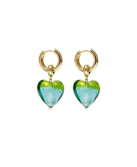 Esmee Glaze Heart Dangle Earrings