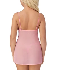 On Gossamer Women's Luxe Lace Chemise String Thong Set