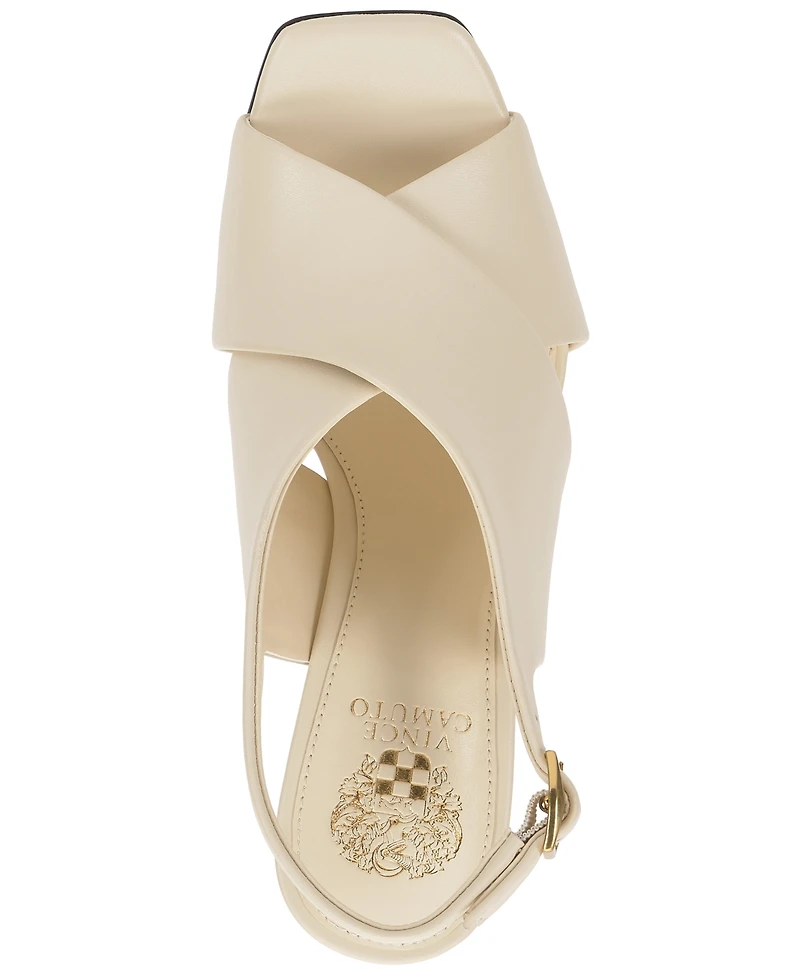 Vince Camuto Women's Ameira Cross Strap Wedge Heel Sandals