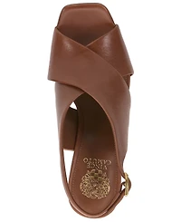 Vince Camuto Women's Ameira Cross Strap Wedge Heel Sandals