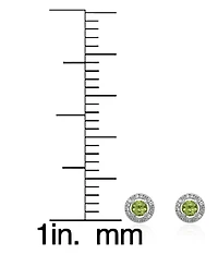 Macy's 3-Pc. Multi-Stone Stud Earrings Set (2.60 ct. t.w.)in Sterling Silver