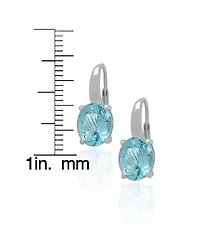 Macy's 2-Pc. Blue Topaz (6.50 ct. t.w.) Star Pendant Necklace & Earrings Set in Sterling Silver