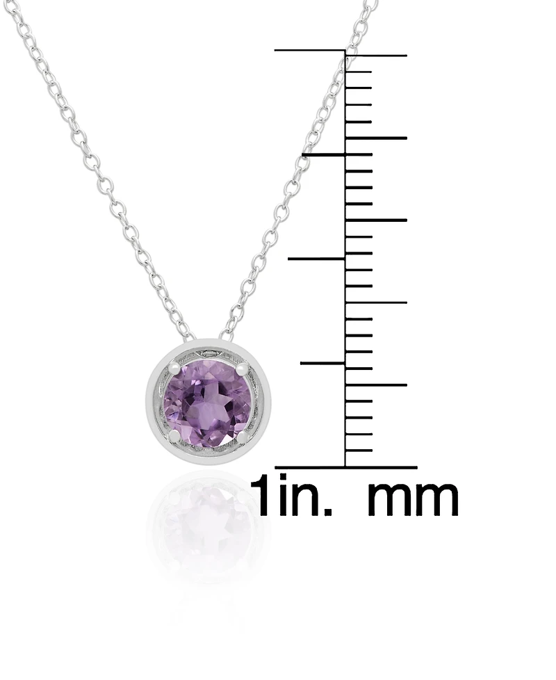 Macy's 2-Pc. Amethyst Pendant Necklace & Earrings Set (3.90 ct. t.w.) in Sterling Silver