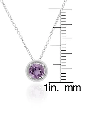 Macy's 2-Pc. Amethyst Pendant Necklace & Earrings Set (3.90 ct. t.w.) in Sterling Silver
