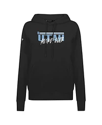 LevelWear Women's Black Nhl Utah Adorn Etched Pullover Hoodie