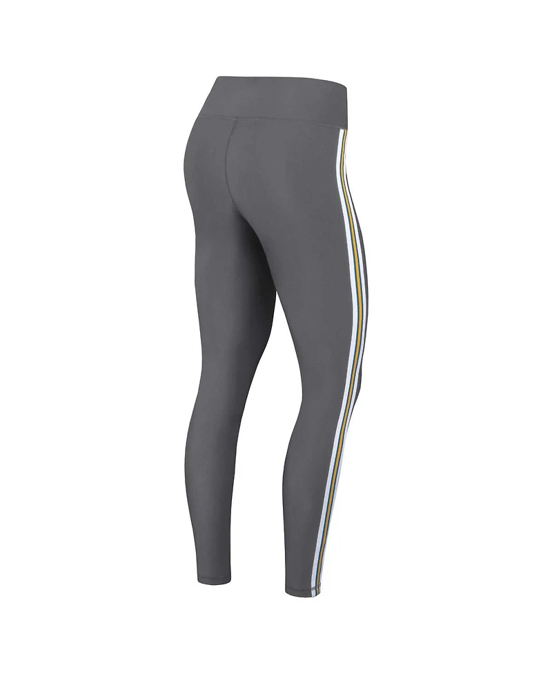 Wear by Erin Andrews Women's Charcoal Los Angeles Chargers Color Block Leggings