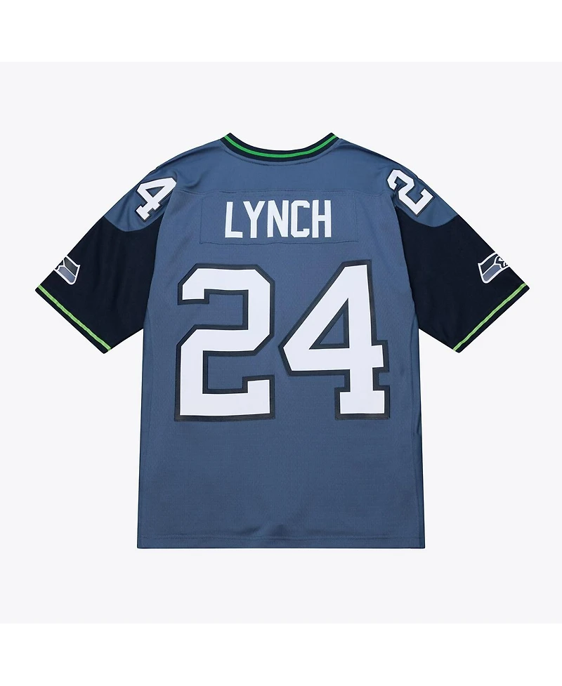 Men's Marshawn Blue Seattle Seahawks 2010 Legacy Throwback Replica Jersey
