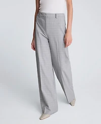 Kenneth Cole Women's Fly Front High-Rise Boyfriend Pants