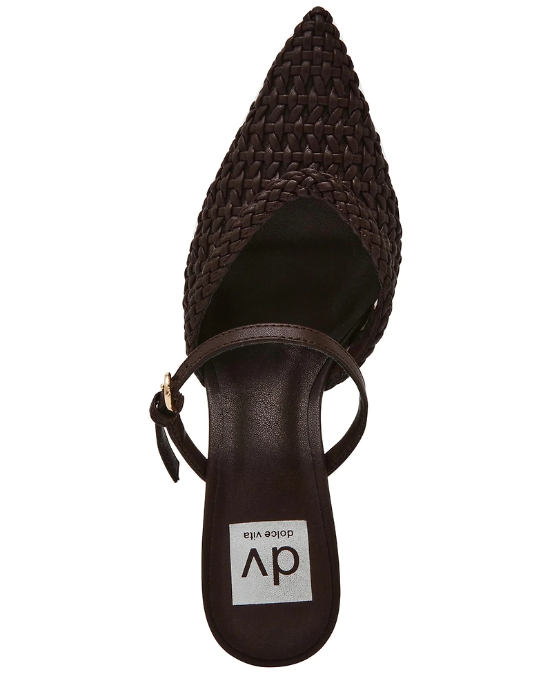 Dv Dolce Vita Women's Geanie Woven Two-Piece Pointed Toe Heeled Pumps