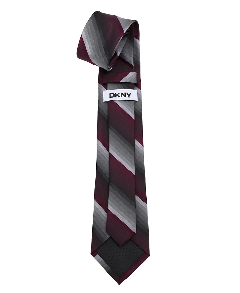 Dkny Men's Matte Satin Slim Design Tie