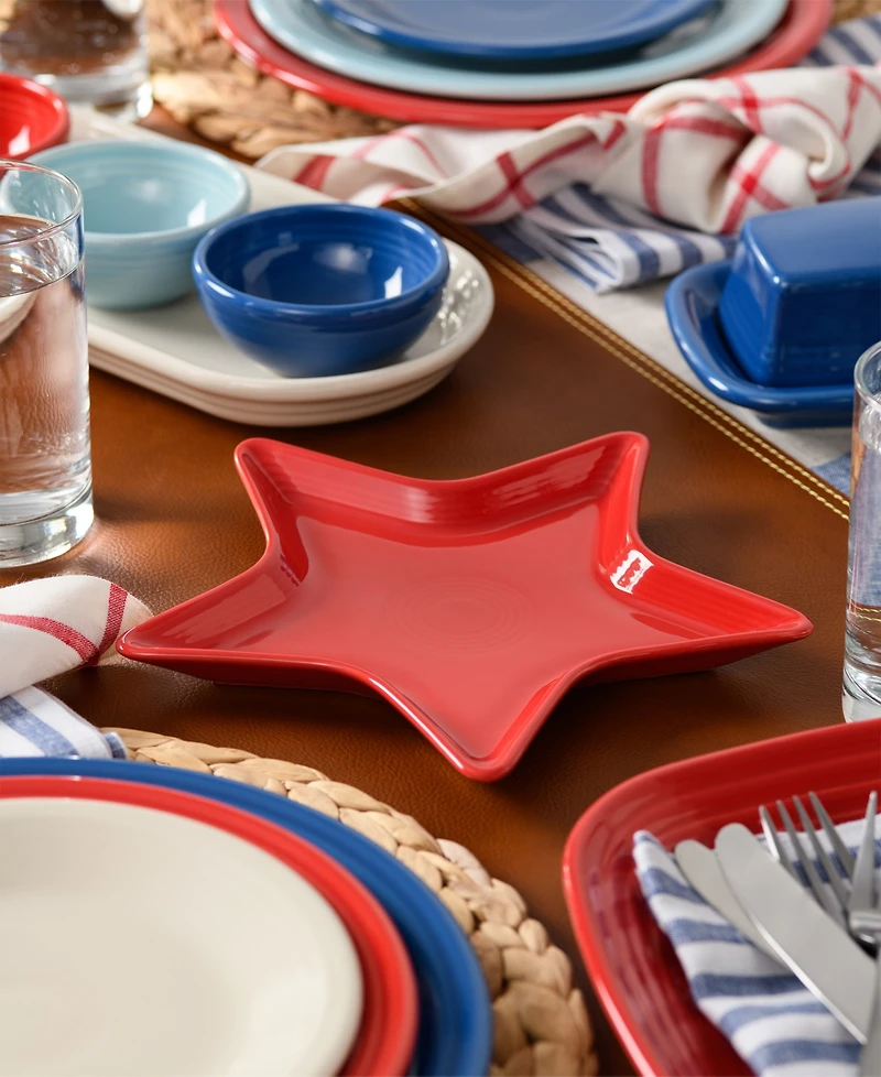 Fiesta Star-Shaped Serving Plates, Set of 4, Service For 4