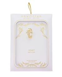 Unwritten Cubic Zirconia 14k Gold Flash Plated Butterfly Ring