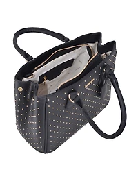 Bebe Women's Sagan Studded Medium Satchel Bag