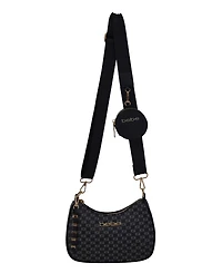 Bebe Women's Adela Monogram Small Crossbody Bag